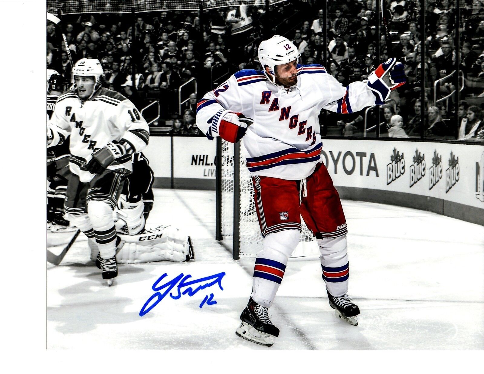 Lee Stempniak autographed signed NHL New York Rangers 8x10 Photo Poster painting