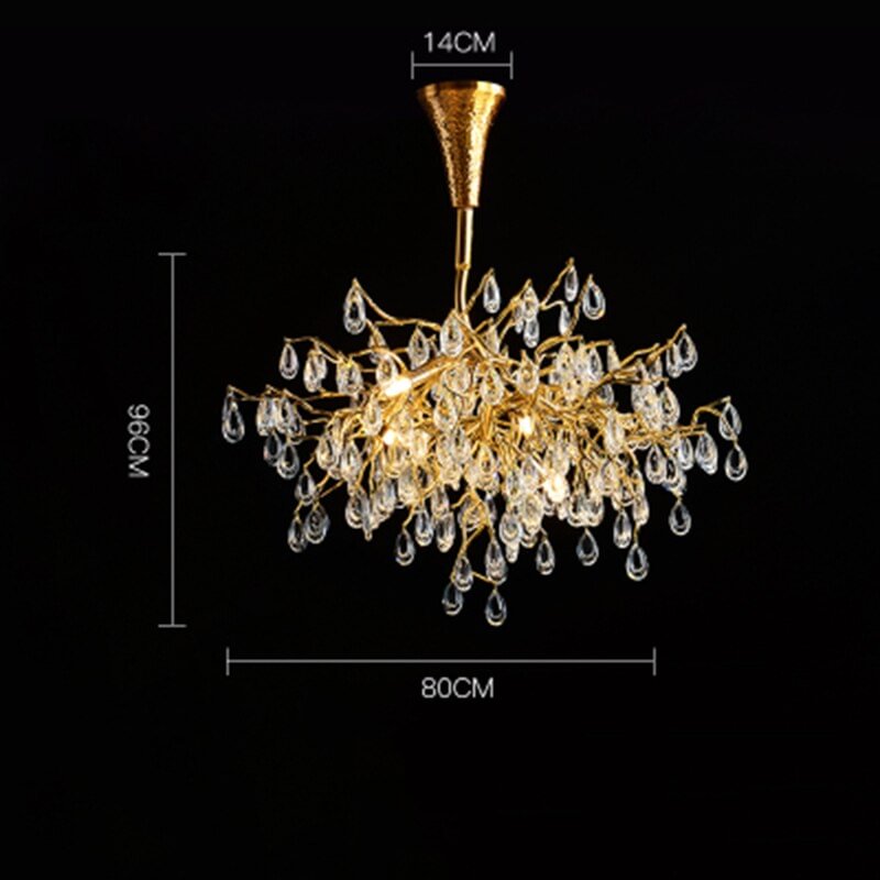 Nordic LED Chandelier Modern Luxury Glossy Golden Chandeliers Indoor Deco Hanging Lamp Restaurant In Loft Hotel Living Room Lamp