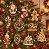 10pcs/set DIY Rhinestone Diamond Special Shape Pearl Art Hanging Acrylic DIY Double-sided Printed Christmas Tree Ornament Kit