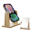 (US Local)DIY Lotus Diamond Painting Kit Rotatable Mirror w Diamond Painting Jewelry Box