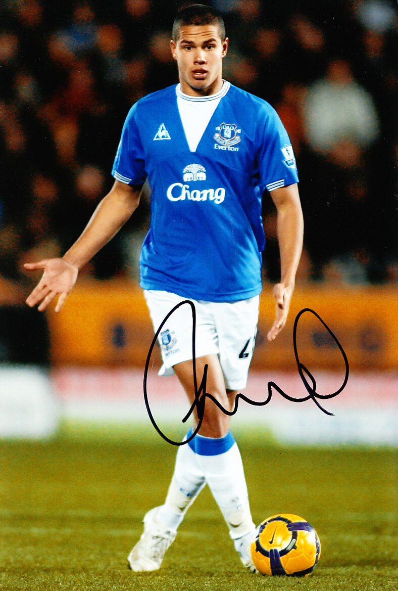 Everton F.C Jack Rodwell Hand Signed Photo Poster painting 12x8 4.