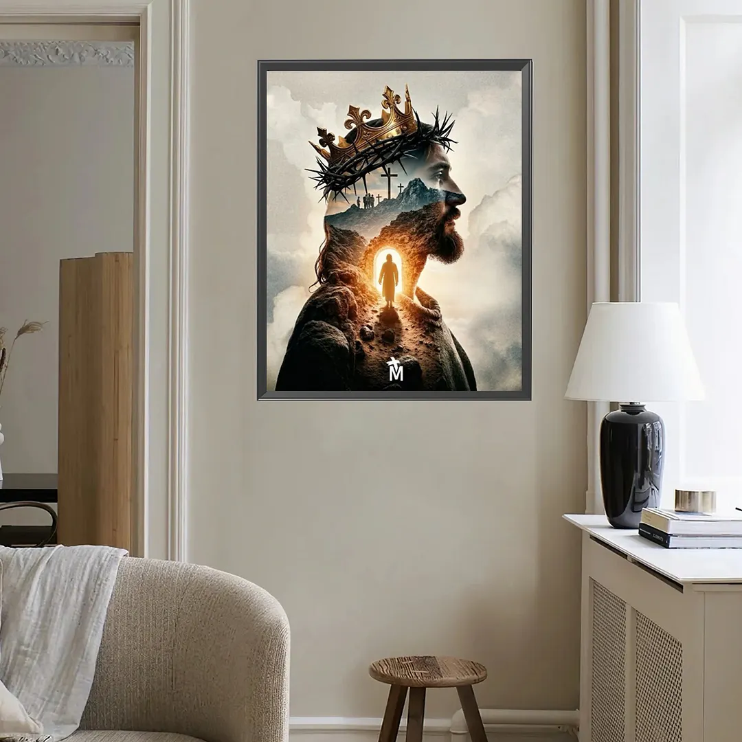 Jesus Full DIY 5D Square Drill Diamond Painting Gem Art Kits for Adults/Beginners Gift Idea Home Wall Decor Diamond Dots Paintings Picture Arts Craft 17.72x21.65In (ZQA6868)