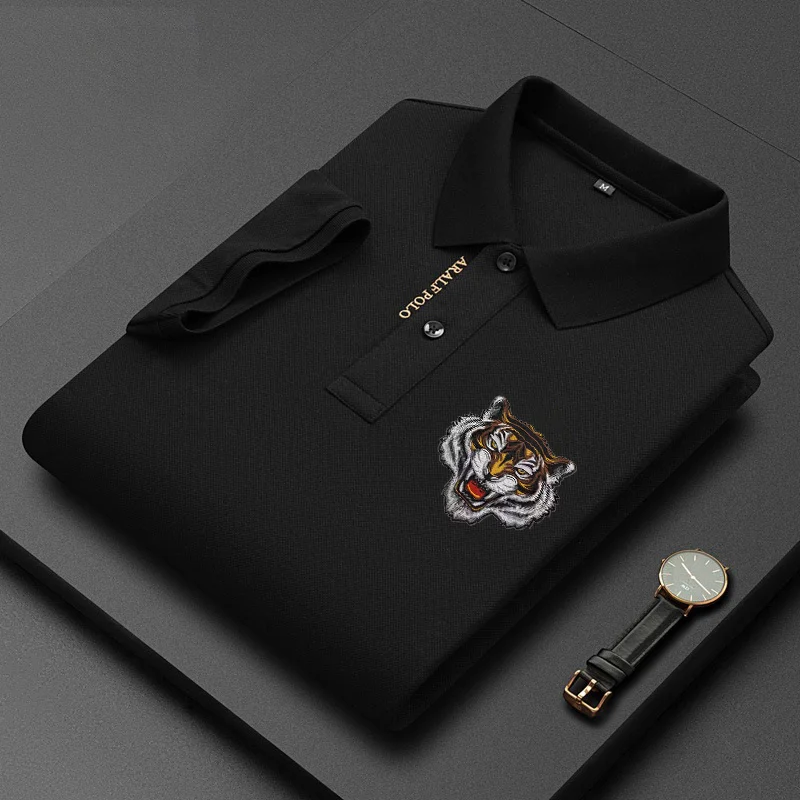 Leisure business high-level  embroidery  polo