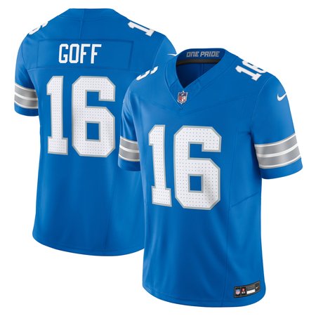 Men's Detroit Lions #16 Jared Goff  Blue Vapor F.U.S.E. Limited Jersey