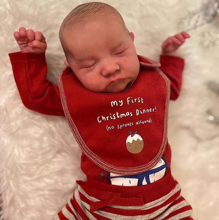  [Kids Gift Idea]20"Sleep Soundly Lifelike Handmade Silicone Sleeping Reborn Toddlers Baby Boy Dolls Curt - Reborndollsshop®-Reborndollsshop®