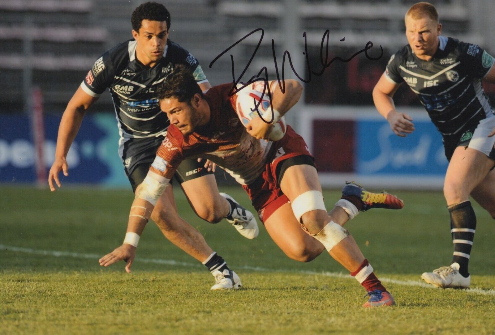 Brayden Wiliame Hand Signed 12x8 Photo Poster painting - Catalans Dragons Autograph 1.