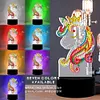 DIY Diamond Painting 7 Color Night Light Lamp Home Decoration Ornament Gift Kit(Unicorn)