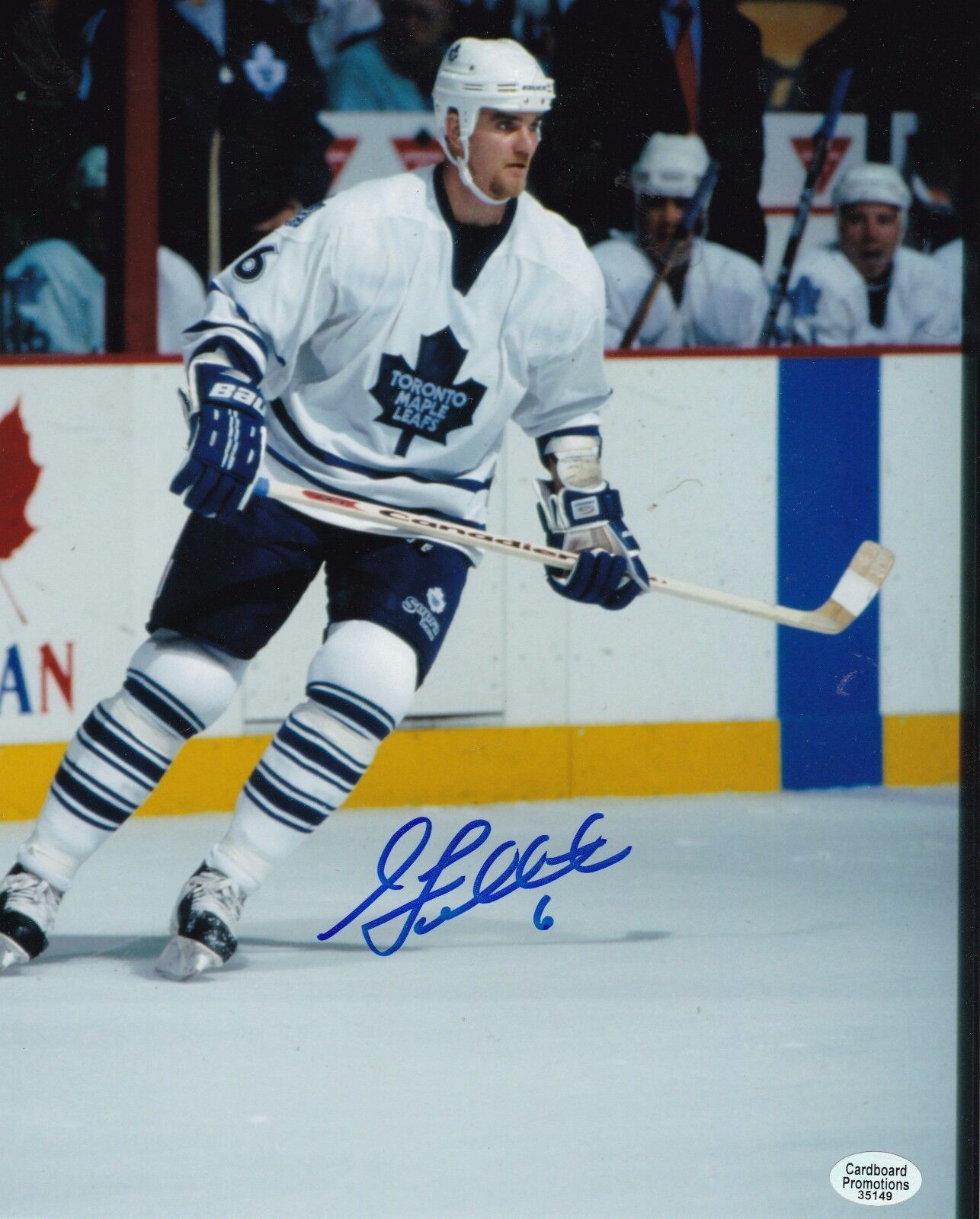 Glen Featherstone Toronto Maple Leafs Autographed 8x10 Photo Poster painting W/COA B