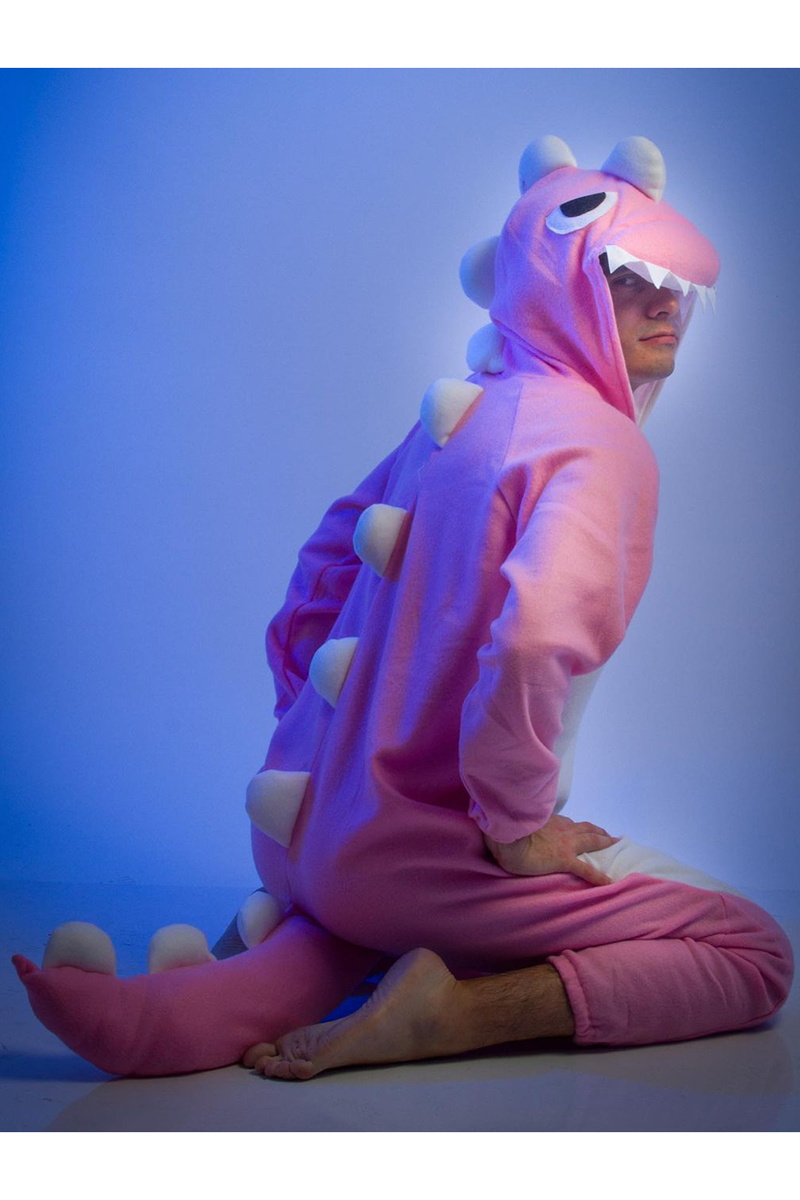 Halloween Dinosaur Hooded Onesie Costume Pajama Jumpsuit