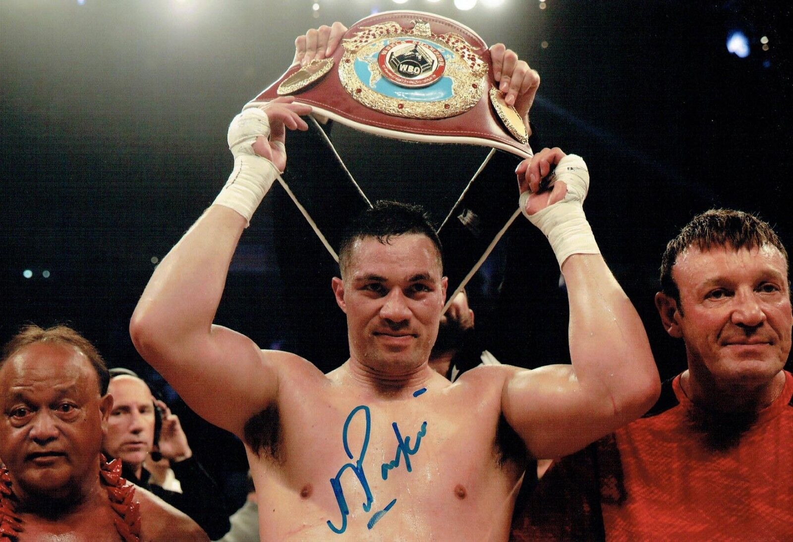 Joseph PARKER Signed Autograph Photo Poster painting 1 AFTAL COA New Zealand Boxer WBO Champion