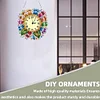 DIY Sunflower Diamond Painting Ornament with Clock Function for Decor