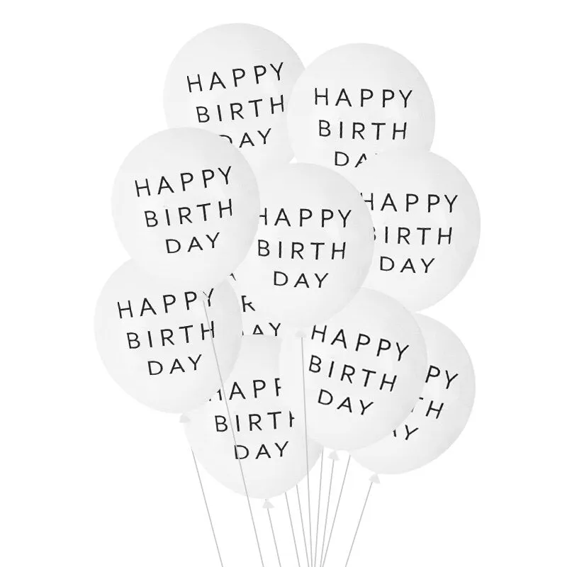 1Set Happy Birthday To You Letter Latex Confetti Balloon Adult Kids Birthday Party Decoration Wedding Baby Shower Helium Balloon