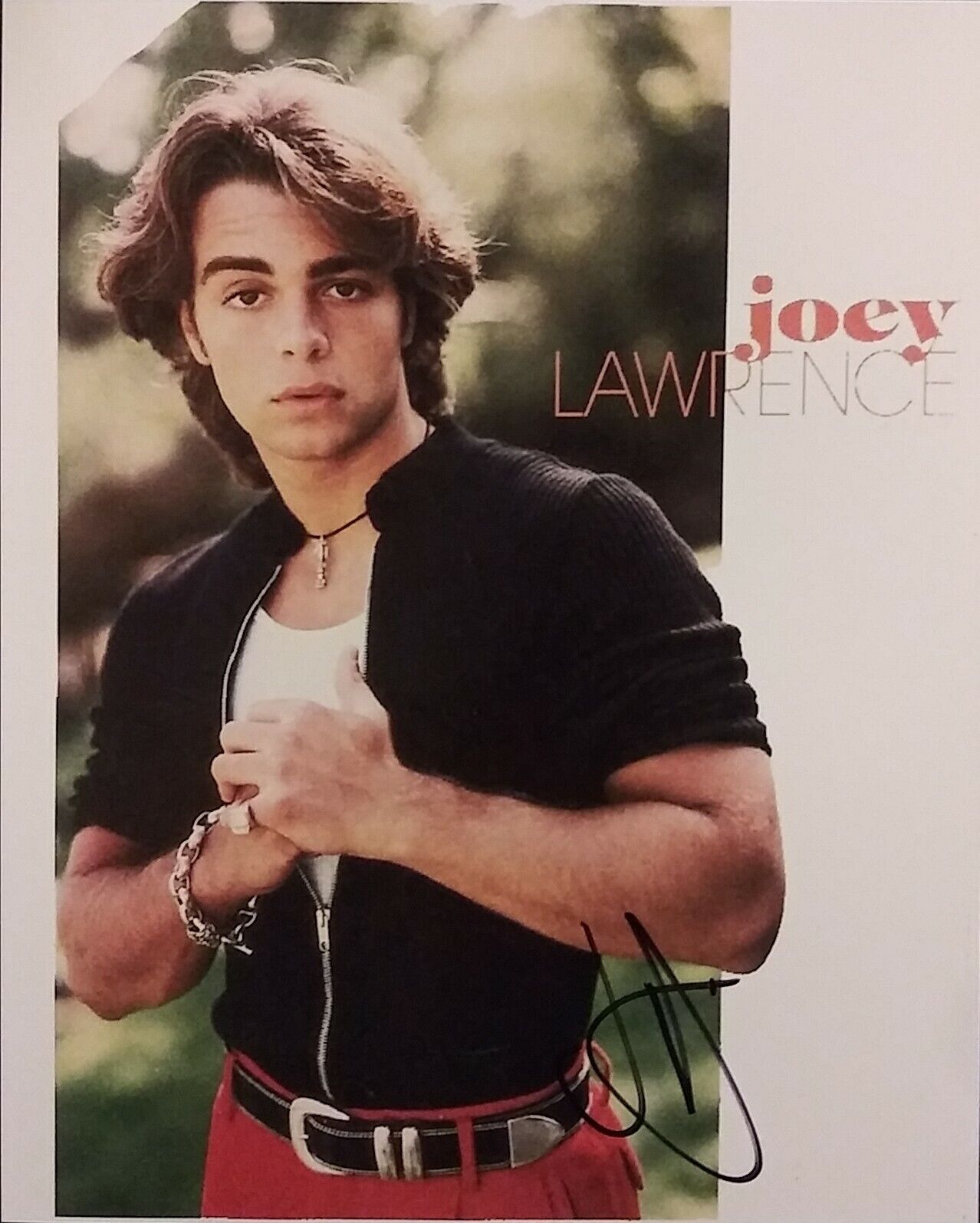 Joey Lawrence signed 8 x 10