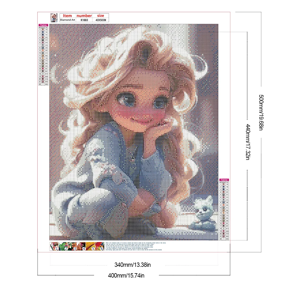 Diamond Painting - Full Round Drill - Girl(Canvas|40*50cm)