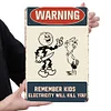 2PCS Warning - Metal Tin Signs Set(8*12Inch/12*16Inch)