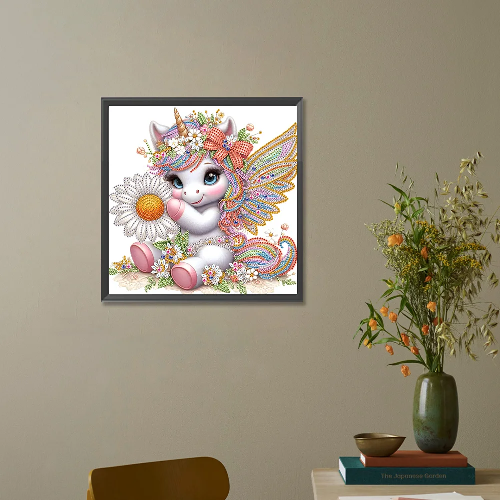 Diamond Painting - Partial Special Shaped Drill - Unicorn(Canvas|30*30cm)