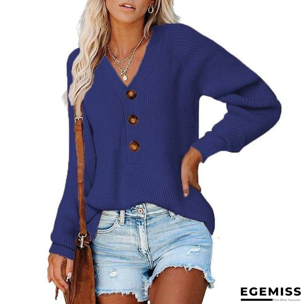 Solid Casual Loosen Sweater | EGEMISS