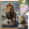 Lion-11CT Stamped Cross Stitch 40*70cm(Big Size) tapestrymarket