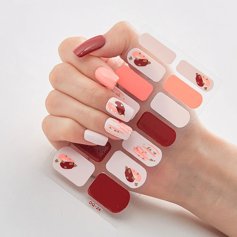 Christmas Dress Up Full Cover Nail Stickers Novidades Nail Designs Nail Designs Nails Sticker Designer Nail Accesoires