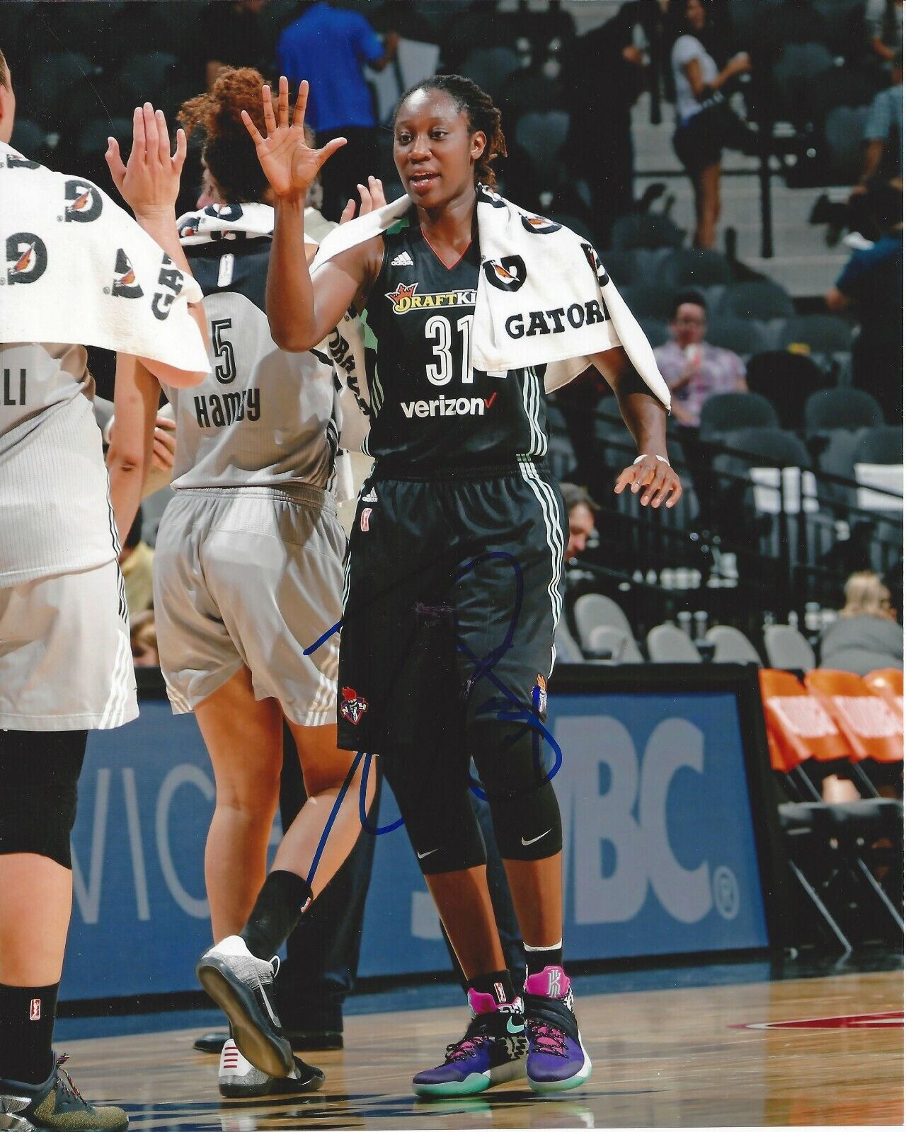 Tina Charles Autographed 8x10 New York LibertyB341