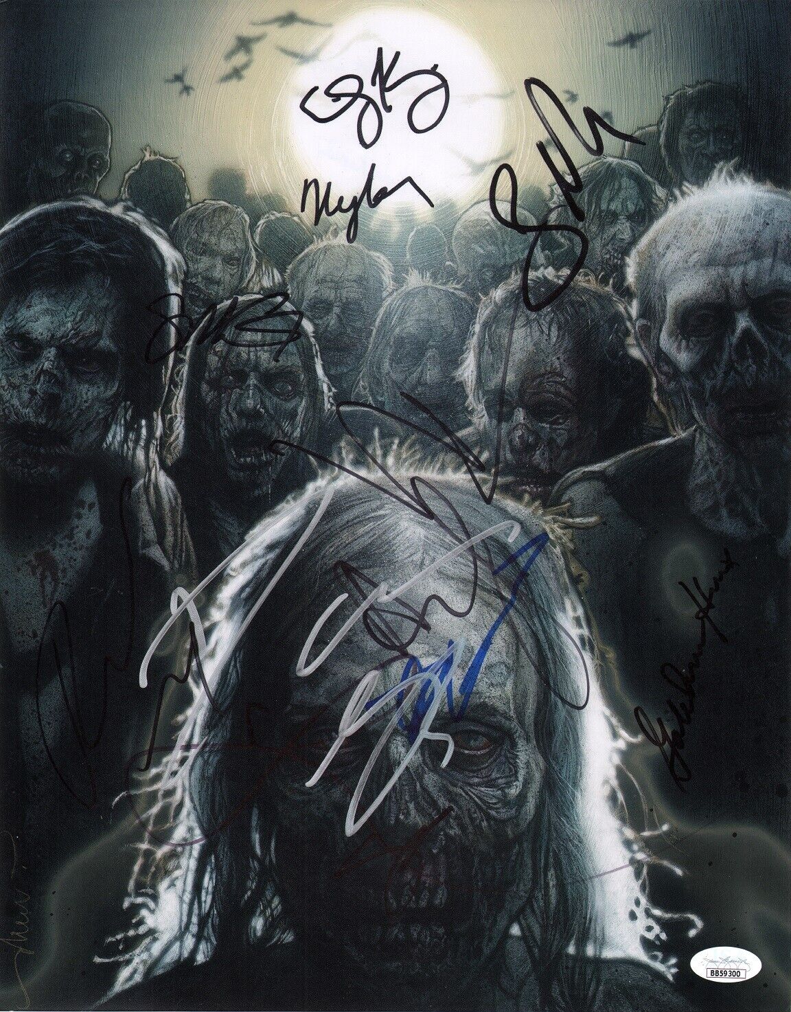 THE WALKING DEAD Cast x12 Hand-Signed ANDREW LINCOLN