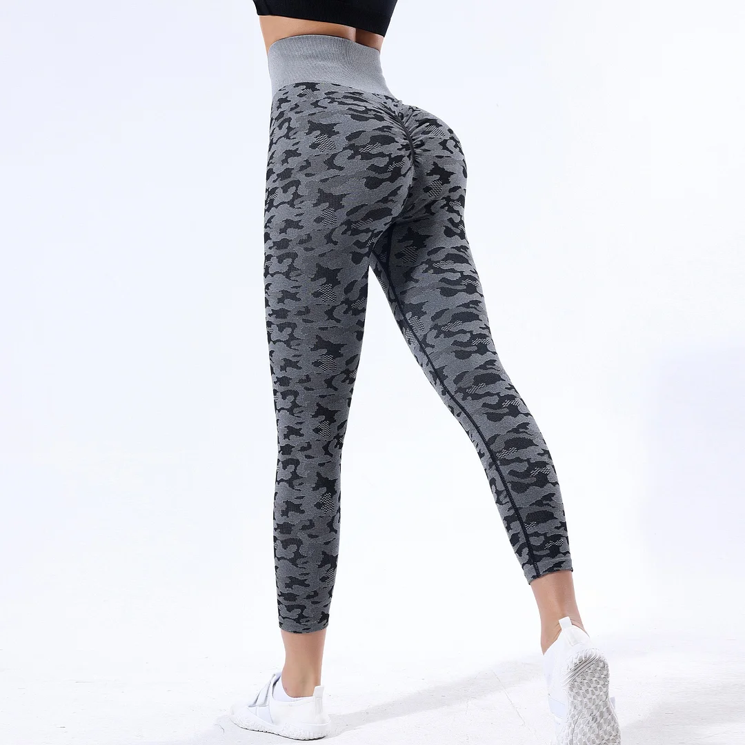 Breathable Yoga Pants High Waist Hip Lifting Sports Yoga Pants Tummy Control Stretch Fitness Sports Pants