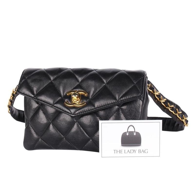 chanel quilted fanny pack