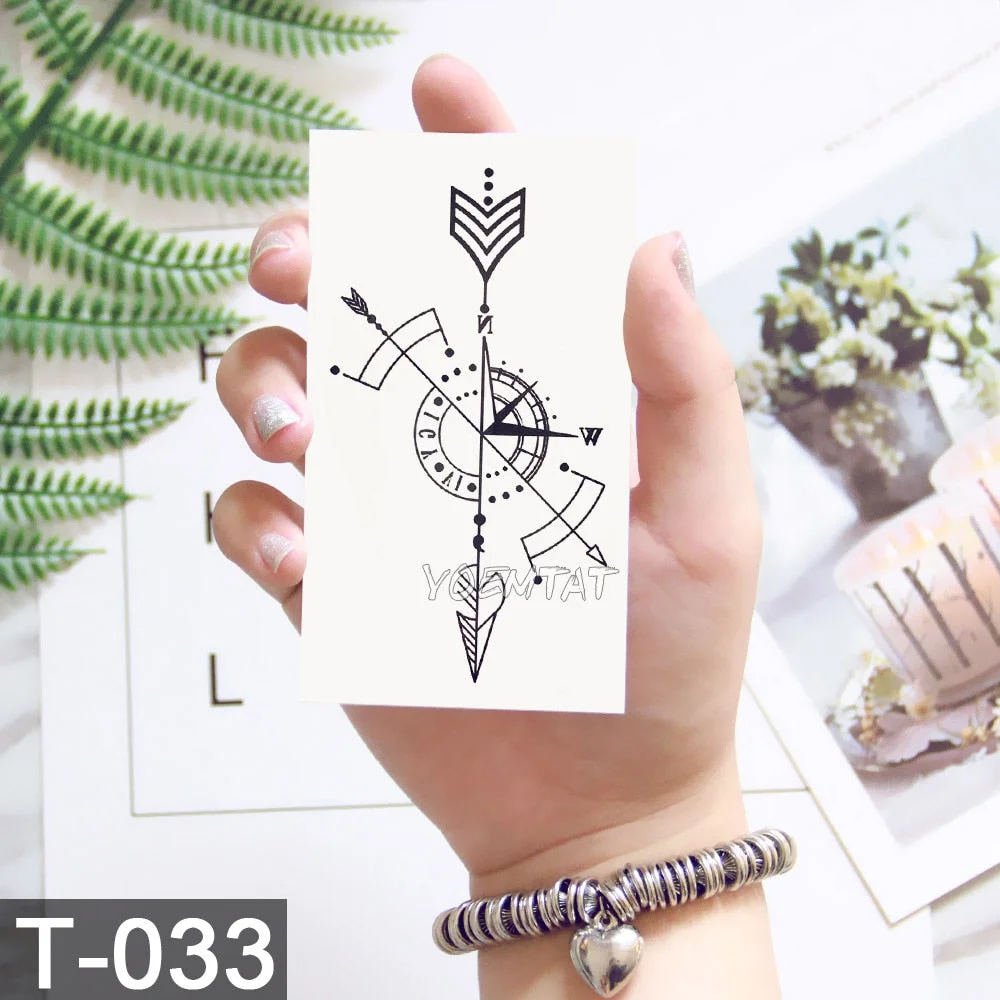 Cute Watercolor Cartoon Design Temporary Tattoo For Kids Children Lamp Water Trasnfer Tattoo Stickers Ocean Women Girl Tatoos