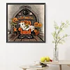 Diamond Painting-DIY Full Round Drill Halloween Horror Pumpkin
