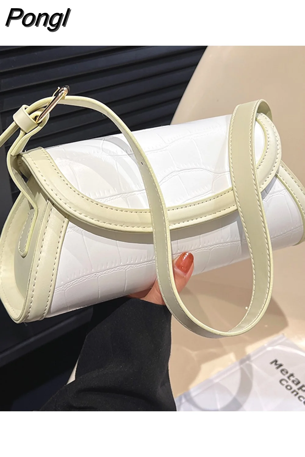 Pongl Crossbody For Women Luxury Designer Summer Casual High Quality Shoulder Bags New 2023 Fashion Versatile Leather Handbags