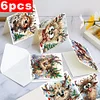 6PCS DIY Diamond Art Greeting Cards Deer Designs Congratulations Cards & Gifts