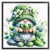 Cucumber Gnome - 11CT Stamped Cross Stitch - 45*45cm