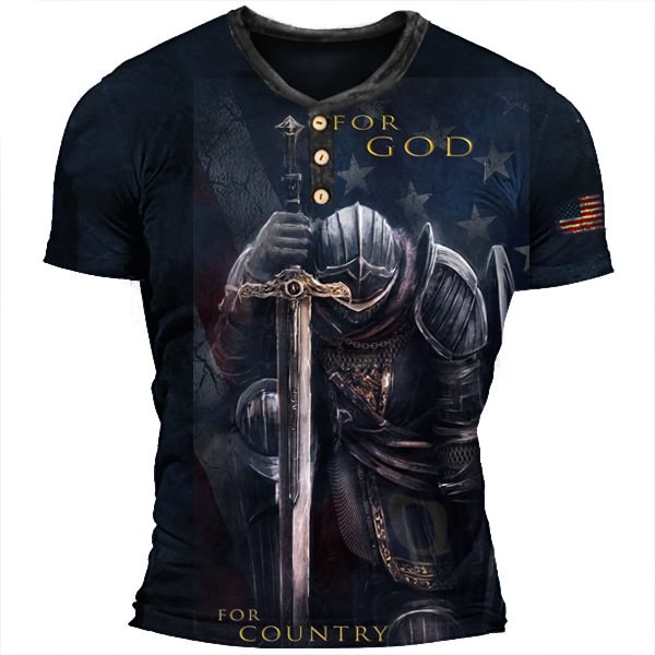 Templar For God Men's Outdoor Tactical T-Shirt-Compassnice®
