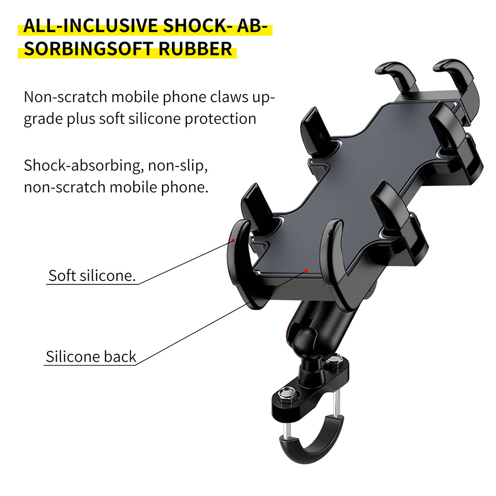 

Motorcycle Bike Handlebar Rearview Mirror GPS Support Mobile Phone Holder, 501 Original
