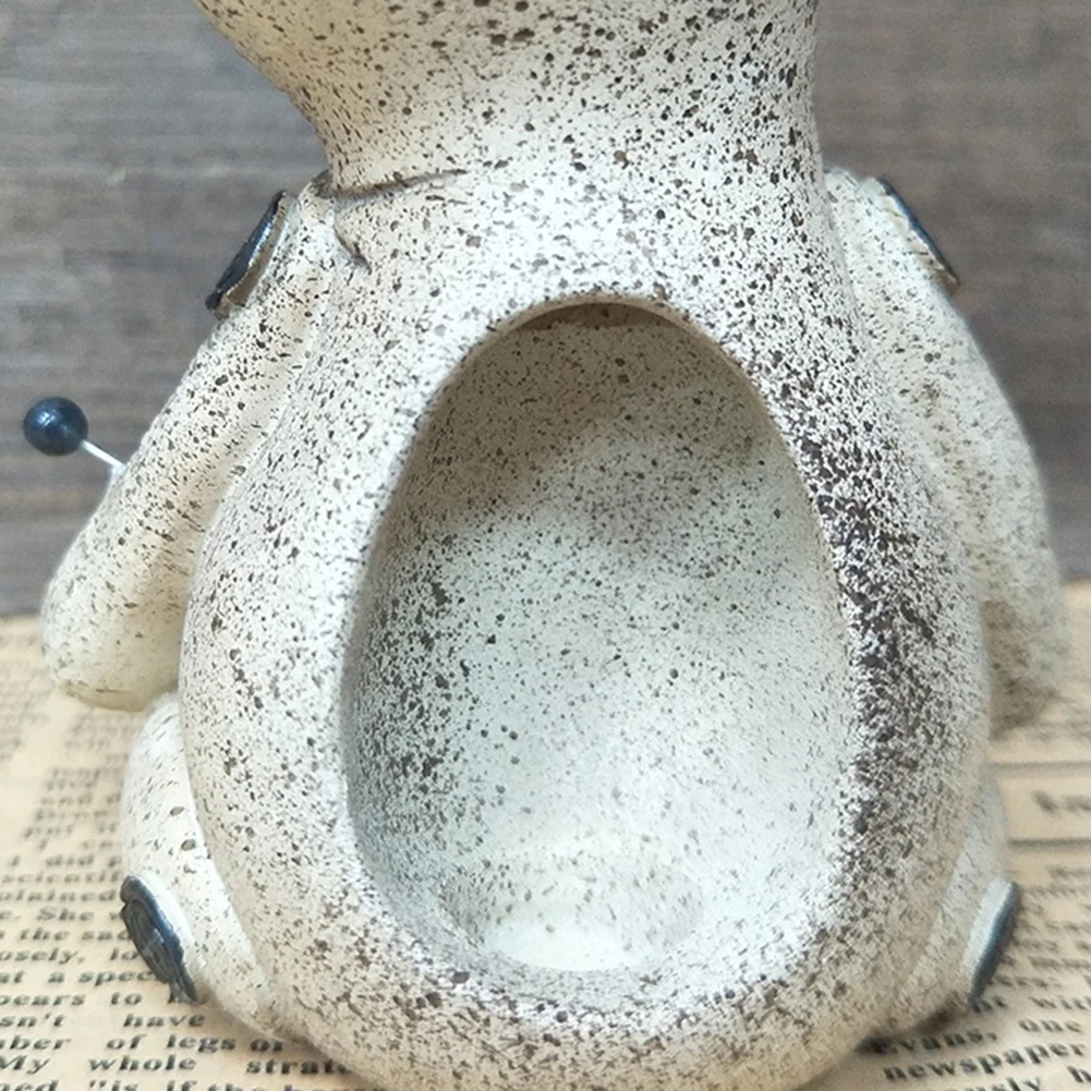 Cartoon Sprayable Voodoo Doll Incense Burner Resin Cursed Dolls Prop (A)