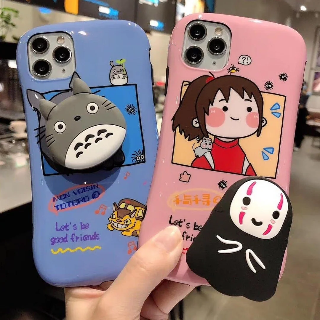 Silicone stand Spirited Away Totoro soft Mobile phone case SP14878
