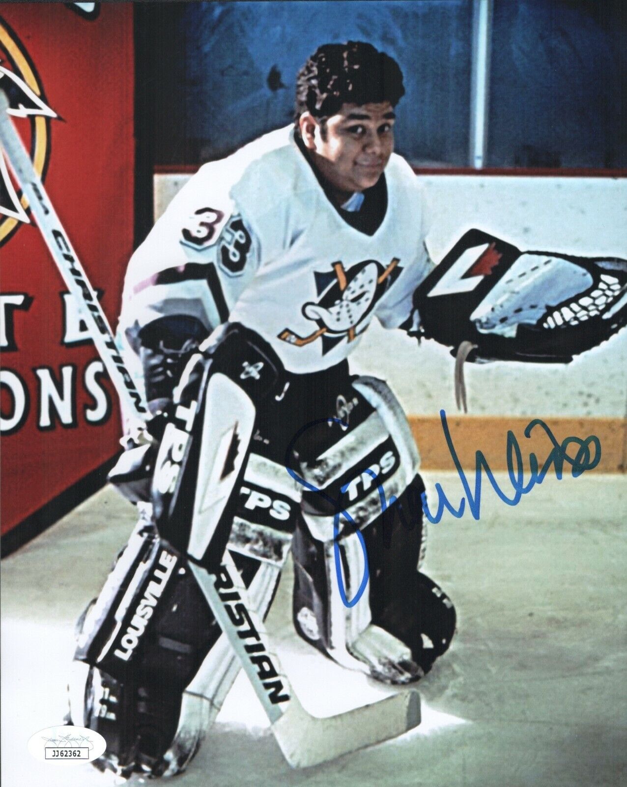 SHAUN WEISS Signed 8x10 Photo Poster painting Greg Goldberg The Mighty Ducks #33 COA JSA Cert