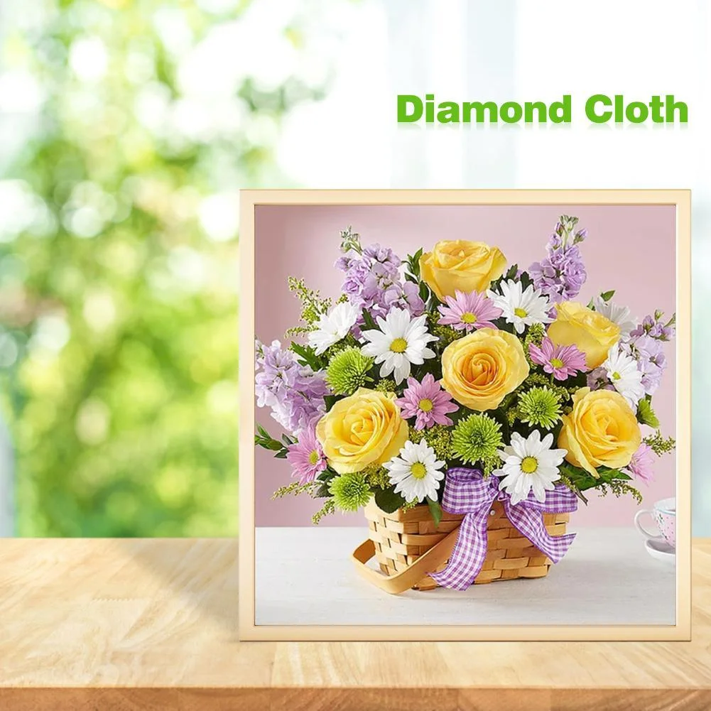 Diamond Painting - Full Round Drill - Flower Basket(30*30cm)