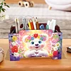 5D DIY Diamond Painting Art Decorative Storage Box Wood Storage Clutch (Bear)