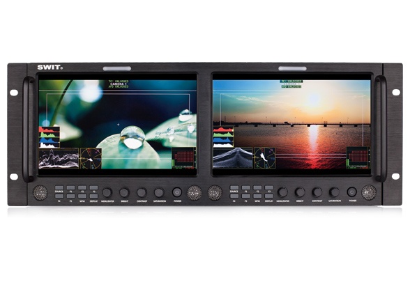 M-1093F Dual 9-inch FHD Waveform Rack LCD Monitor