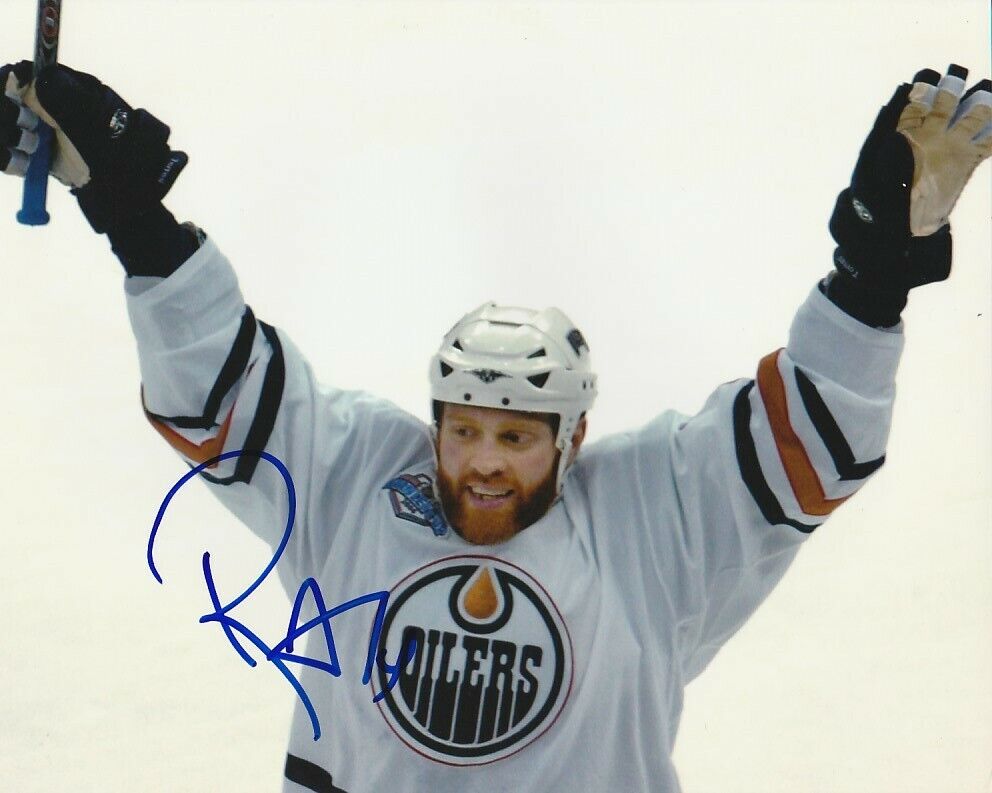 RAFFI TORRES SIGNED EDMONTON OILERS 8x10 Photo Poster painting #4 Autograph