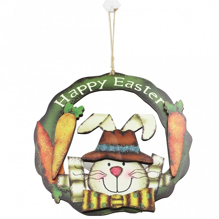 Wooden Bunny Door Hanging - tree - Codlins