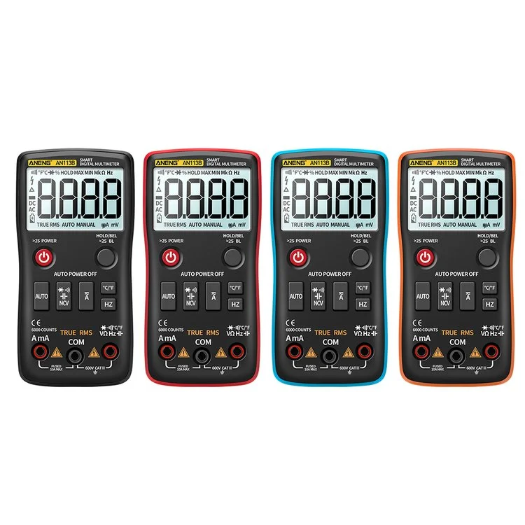 ANENG AN113B 6000 Counts Digital Multimeter True RMS LCD Portable Voltmeter