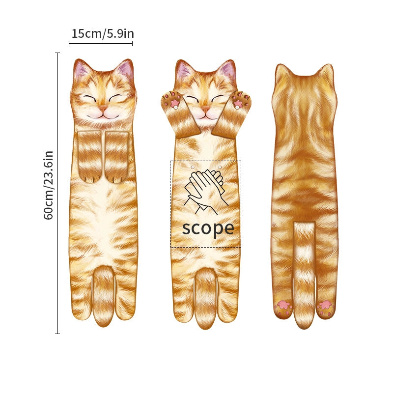 Minimalist Classic Style Cat Superfine Fiber Towels