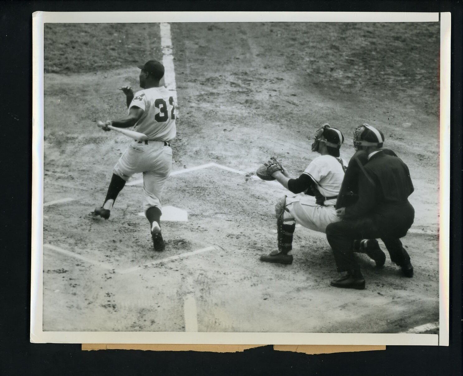 Al Smith HOME RUN G2 1954 World Series Type 1 Press Photo Poster painting Indians Charlie Berry