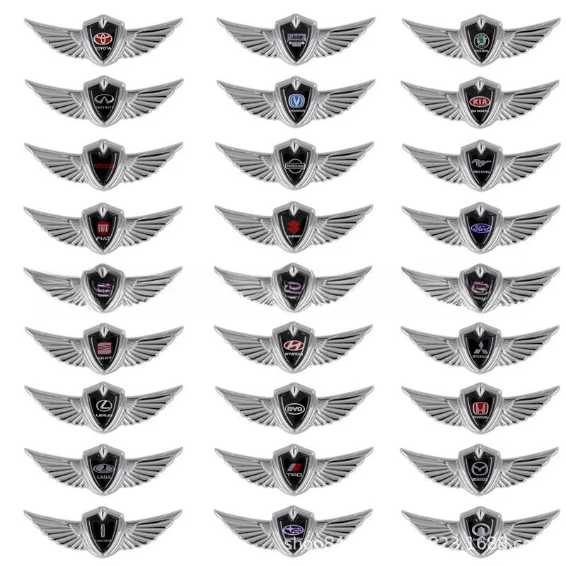 Car three-dimensional wing fender side mark