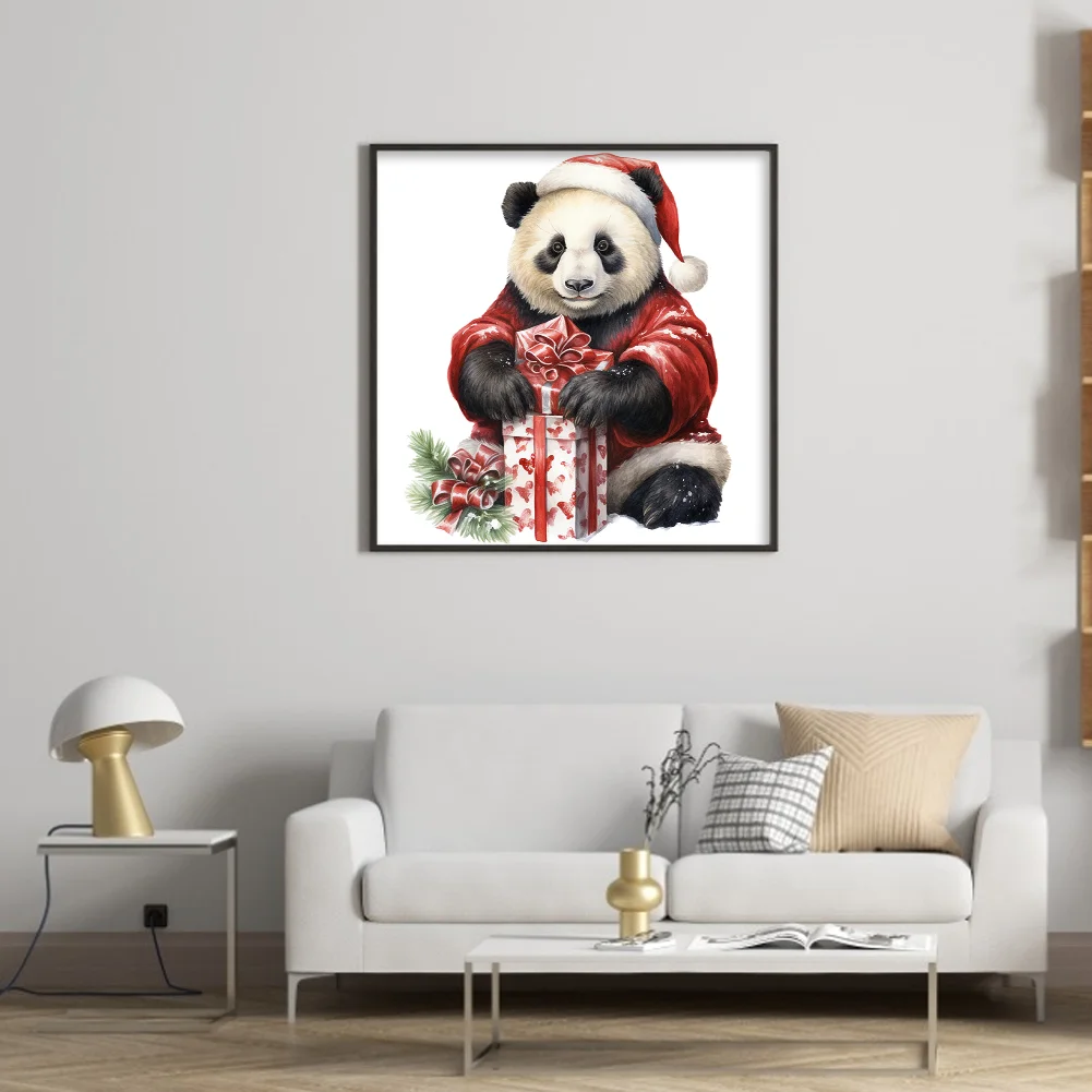 DIY Stamped Cross Stitch 11CT Full Embroidery 40*40cm - Christmas Panda