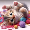 (Multi-Style) Cat-11CT Stamped Cross Stitch 40*40cm/15.75*15.75in