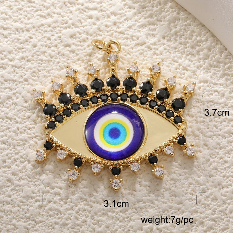 1 Piece Copper Devil’s Eye Jewelry Accessories Pendant