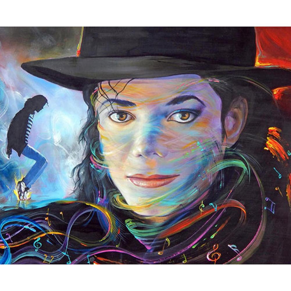 

30*40CM - Michael Jackson - Round Drill Diamond Painting, 501 Original